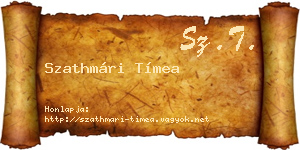 Szathmári Tímea névjegykártya